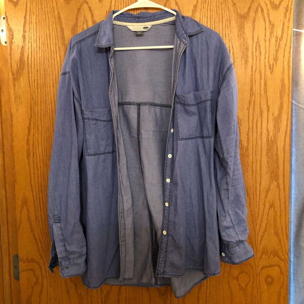 Old Navy Boyfriend shirt jean jacket